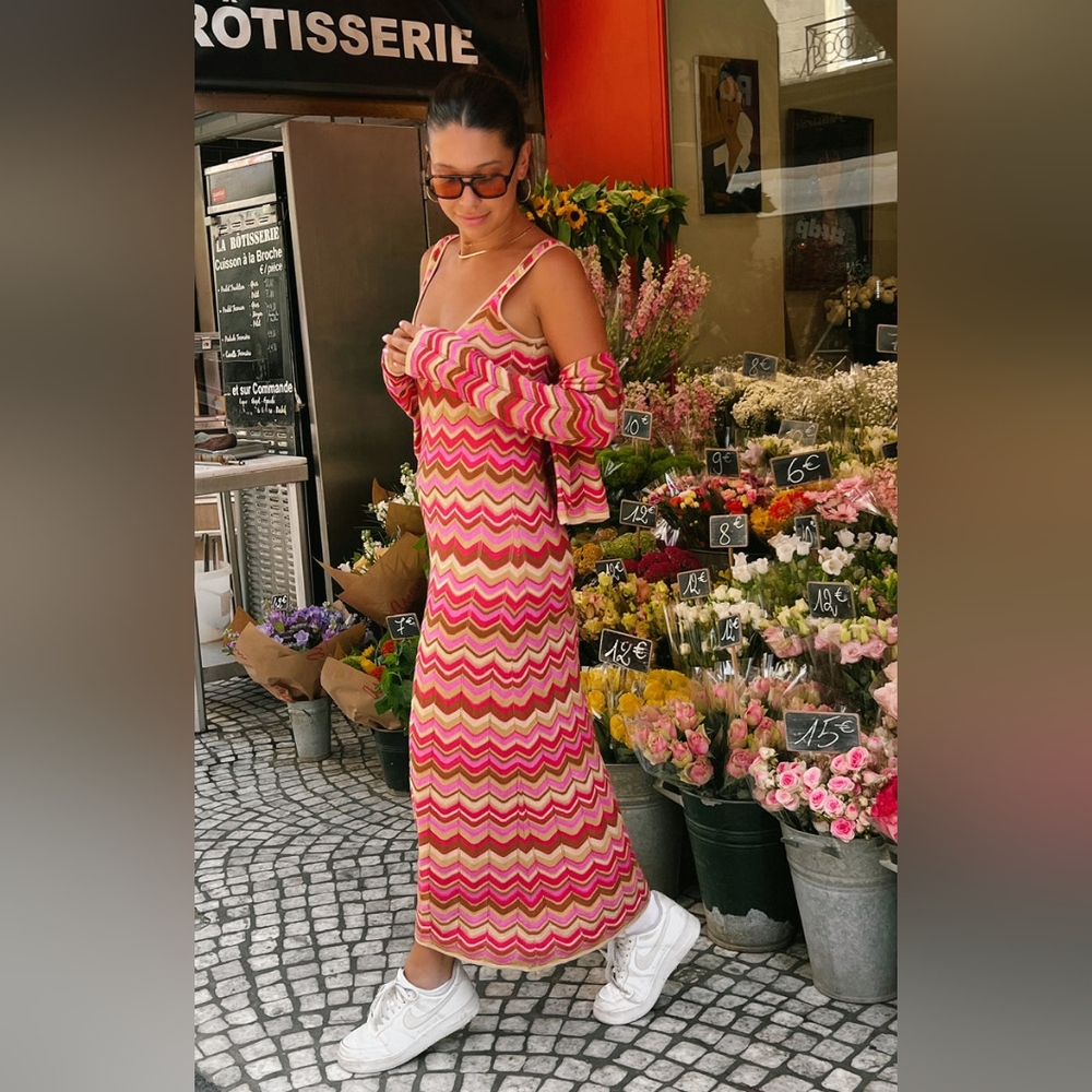 Show Me Your MuMu Pink and Orange Maxi Dress